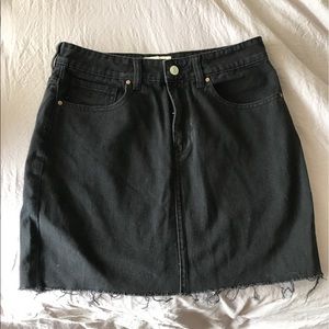 Jean Black skirt from Pacsun